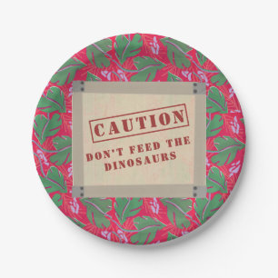 Assiettes En Carton Dinosaur Jurrasic Boys Anniversaire