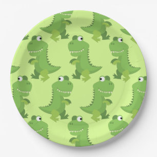 Assiettes En Carton Dinosaur T-rex Enfants 1er anniversaire Dino Party