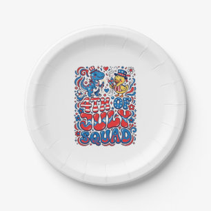 Assiettes En Carton Dinosaure Kawaii Patriotique Meilleur Beau-père Ja
