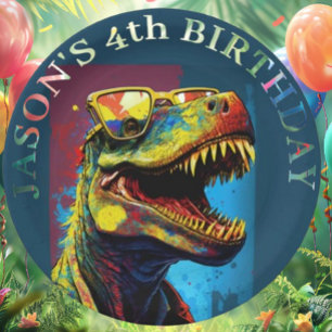 Assiettes En Carton Dinosaure Un Bon Moment Roulant Attend