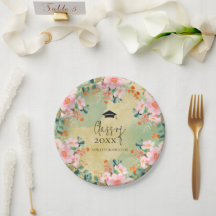Diplôme botanique floral aquarelle rose marron