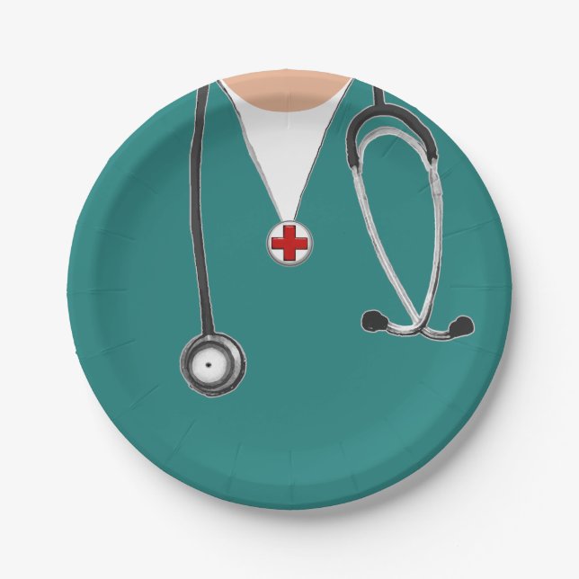 Assiettes En Carton Diplôme Médicale (Devant)