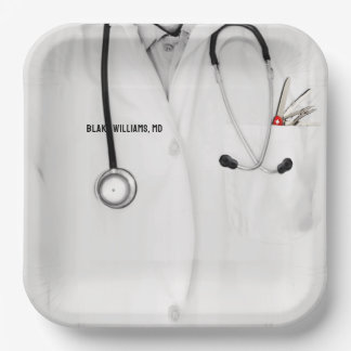Assiettes En Carton Diplôme personnalisé de l'école de médecine