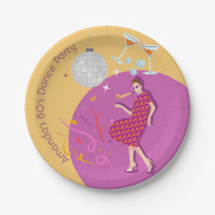 Assiettes En Carton Disco Retro Groove ! Fête de vos rêves