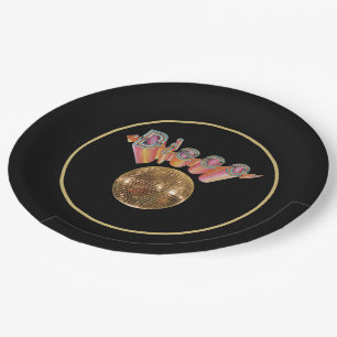 Assiettes En Carton Discothèque la nuit