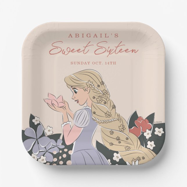 Assiettes En Carton Disney Princess Rapunzel | Anniversaire du Sweet s (Recto)