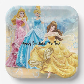 Assiettes En Carton Disney princess royalty paper plate