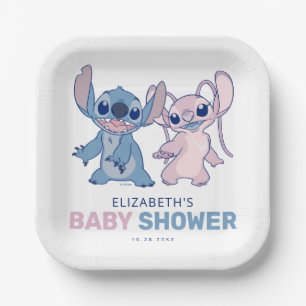Assiettes En Carton Disney's Stitch   Twin Boy & Girl Baby shower