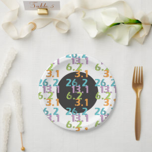 Assiettes En Carton distances de coureur 5k 10k 13.1 26.2 Plaque en pa