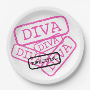 Assiettes En Carton "DIVA - plaques à papier de partie juste de Sayin