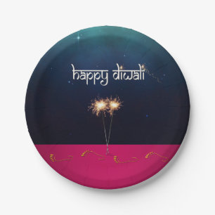 Assiettes En Carton Diwali - Plaque en papier