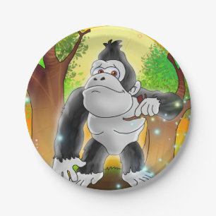 Assiettes En Carton Dix petits monstres : Gary la plaque de papier Gor