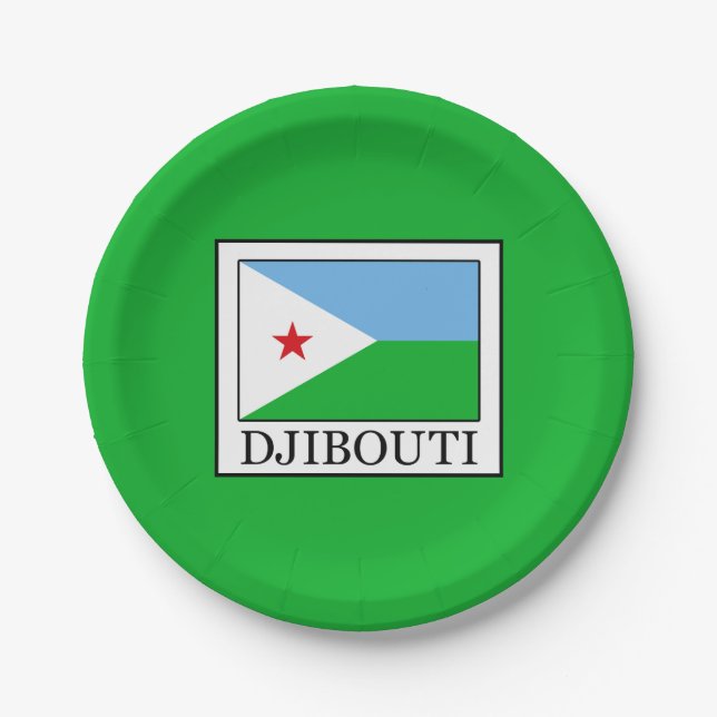 Assiettes En Carton Djibouti (Devant)