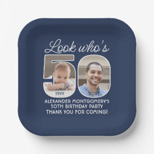 Assiettes En Carton do-it-yourself couleurs ・ Regardez qui est 50 Anni