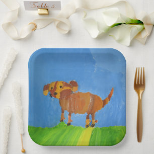 Assiettes En Carton Doggy "Art by Kids"