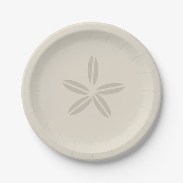 Assiettes En Carton Dollar de sable (Devant)