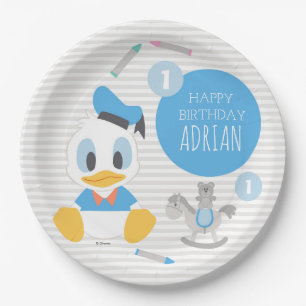 Assiettes En Carton Donald Duck   Premier anniversaire