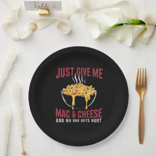 Assiettes En Carton Donnez-moi juste des macaronis au fromage et perso