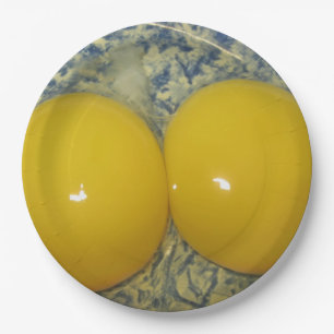 Assiettes En Carton Double plaque à papier de jaune d'oeuf de poulet