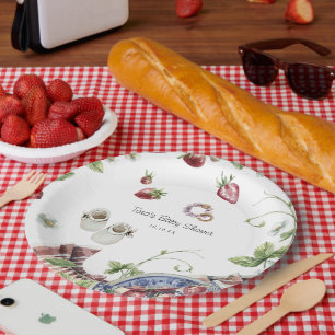 Assiettes En Carton Douce Fête Champêtre d'Été Baby Shower