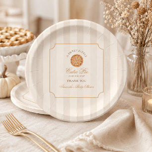 Assiettes En Carton Douce petite tarte à la cutie Pie Fête de bébé aut