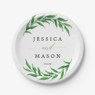 Assiettes En Carton Douche Couples - Mariage - Plaque Papier