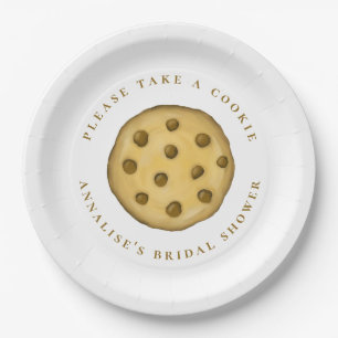 Assiettes En Carton Douche de Mariée Minimaliste Mignonne Prenez un Co