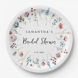 Assiettes En Carton Douche fleur sauvage de jardin sublime