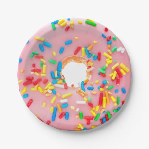 Assiettes En Carton Doughnut - Donut