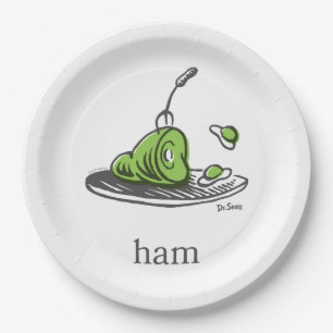 Assiettes En Carton Dr. Seuss   Les Œufs verts au jambon