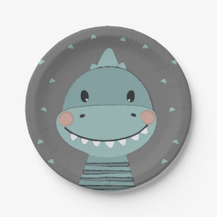 Assiettes En Carton Dragon Cute Cartoon Enfants bébé garçon