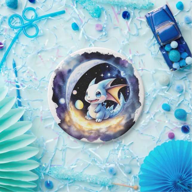 Assiettes En Carton Dragon Dreams : Baby shower se réunissent (Fête)