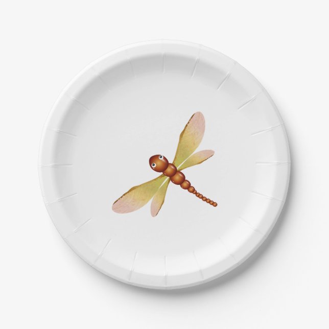 Assiettes En Carton dragonfly magique à base de châtaignier et d'érabl (Devant)