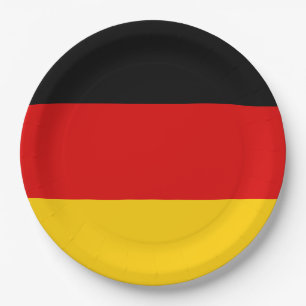 Assiettes En Carton Drapeau allemand (Allemagne)