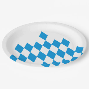 Assiettes En Carton Drapeau ALLEMAND DE BAVARIA Couleurs