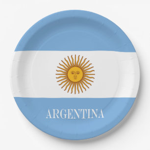 Assiettes En Carton Drapeau argentin Bandera De Argentina