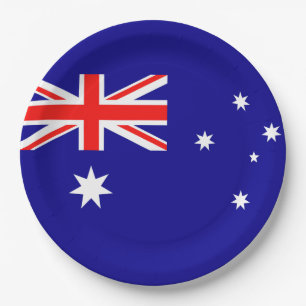 Assiettes En Carton Drapeau Australie