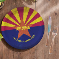 Drapeau coloré de l'Arizona L'État du Grand Canyon