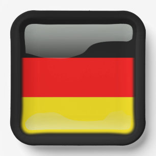 Assiettes En Carton Drapeau de l'Allemagne