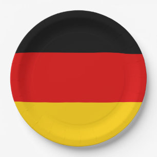 Assiettes En Carton Drapeau de l'Allemagne ou de la Deutschland