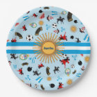 Drapeau de pays de l'Argentine avec les articles