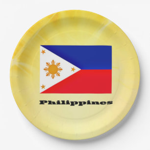 Assiettes En Carton Drapeau des Philippines