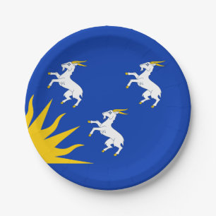 Assiettes En Carton Drapeau des plaques de papier Merionethshire