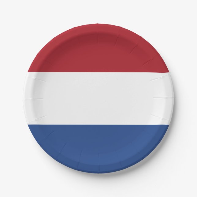 Assiettes En Carton Drapeau des plaques de papier Pays-Bas (Devant)