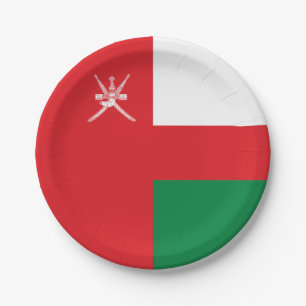 Assiettes En Carton Drapeau d'Oman