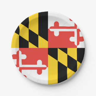 Assiettes En Carton Drapeau du Maryland