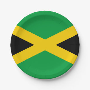 Assiettes En Carton Drapeau jamaïcain