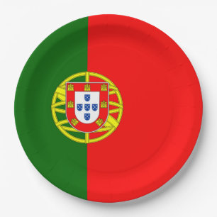 Assiettes En Carton Drapeau portugais (Portugal)