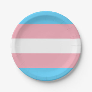 Assiettes En Carton Drapeau transgenre trans pride symbole LGBT homo g