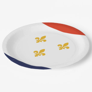 Assiettes En Carton Drapeau urbain de la Nouvelle-Orléans